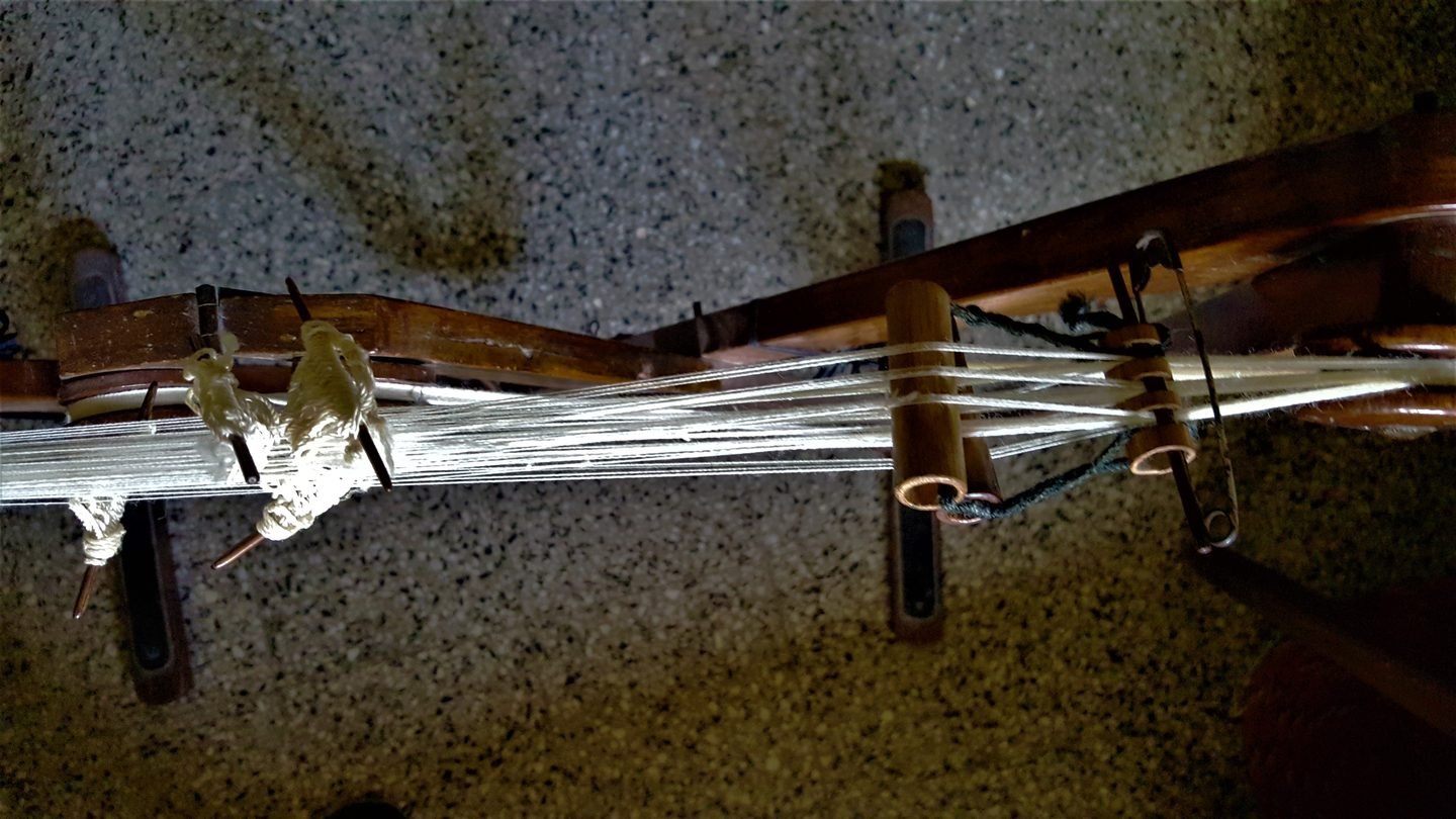 Parsi Kasti stretched on the jantar