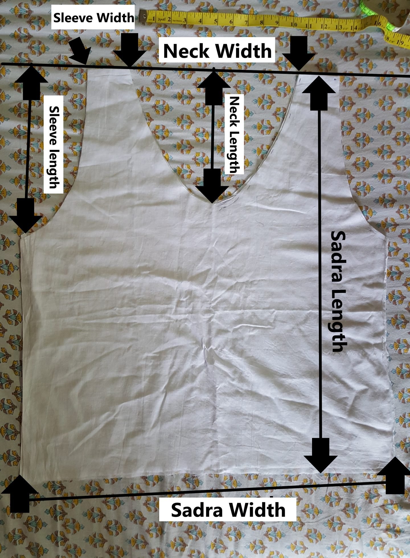 How to stitch Parsi Sadra